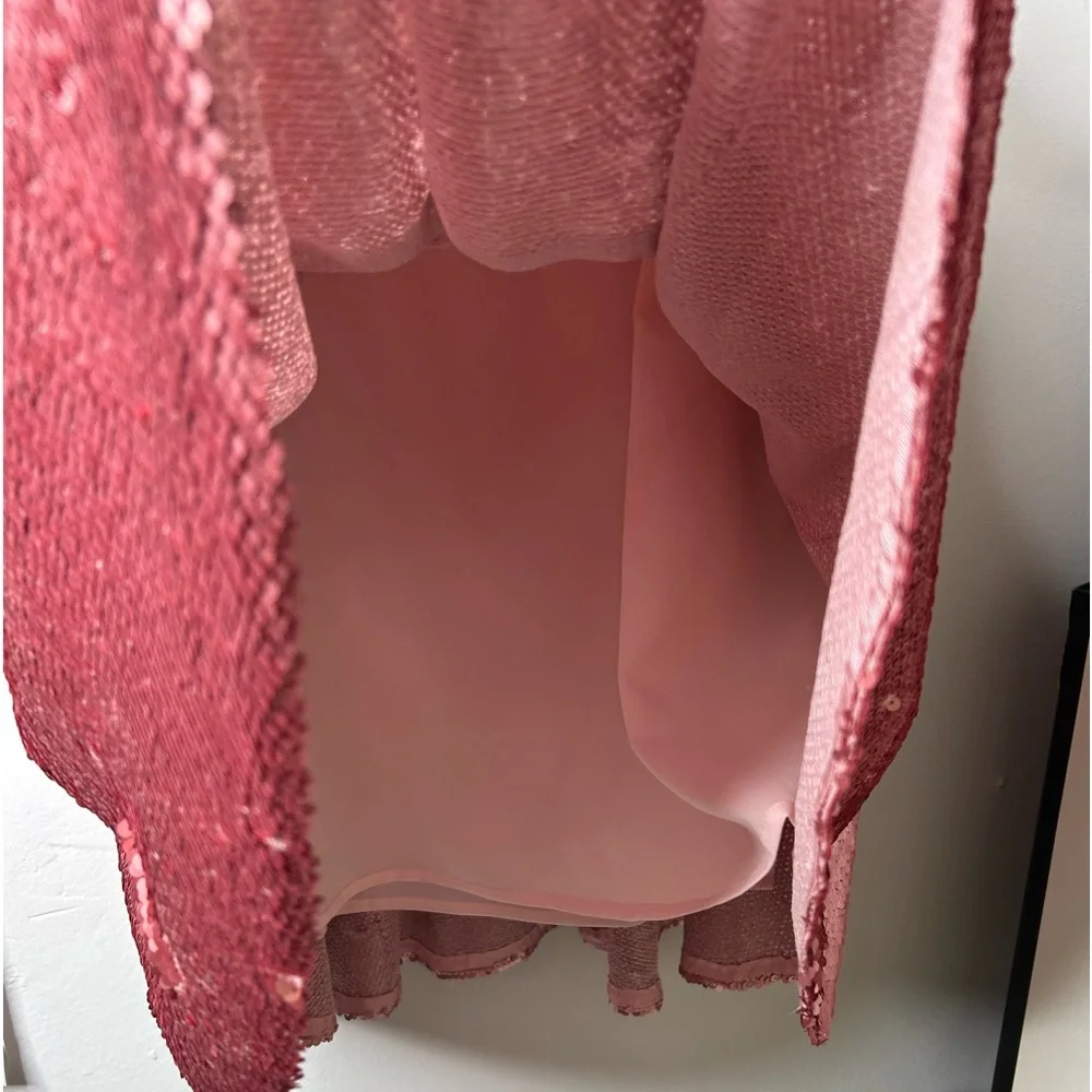 Rachel Parcell Pink Sequin Tiered Midi - Picture 13 of 17